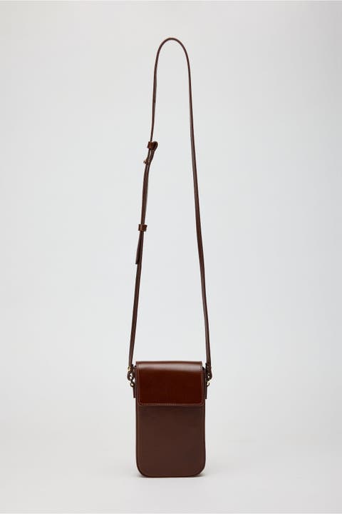 Ales Bassepi Leather Mini Crossbody Bag