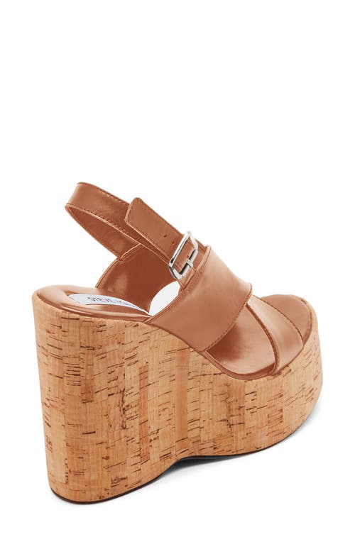 Steve Madden Infinity Platform Wedge Sandal In Brown