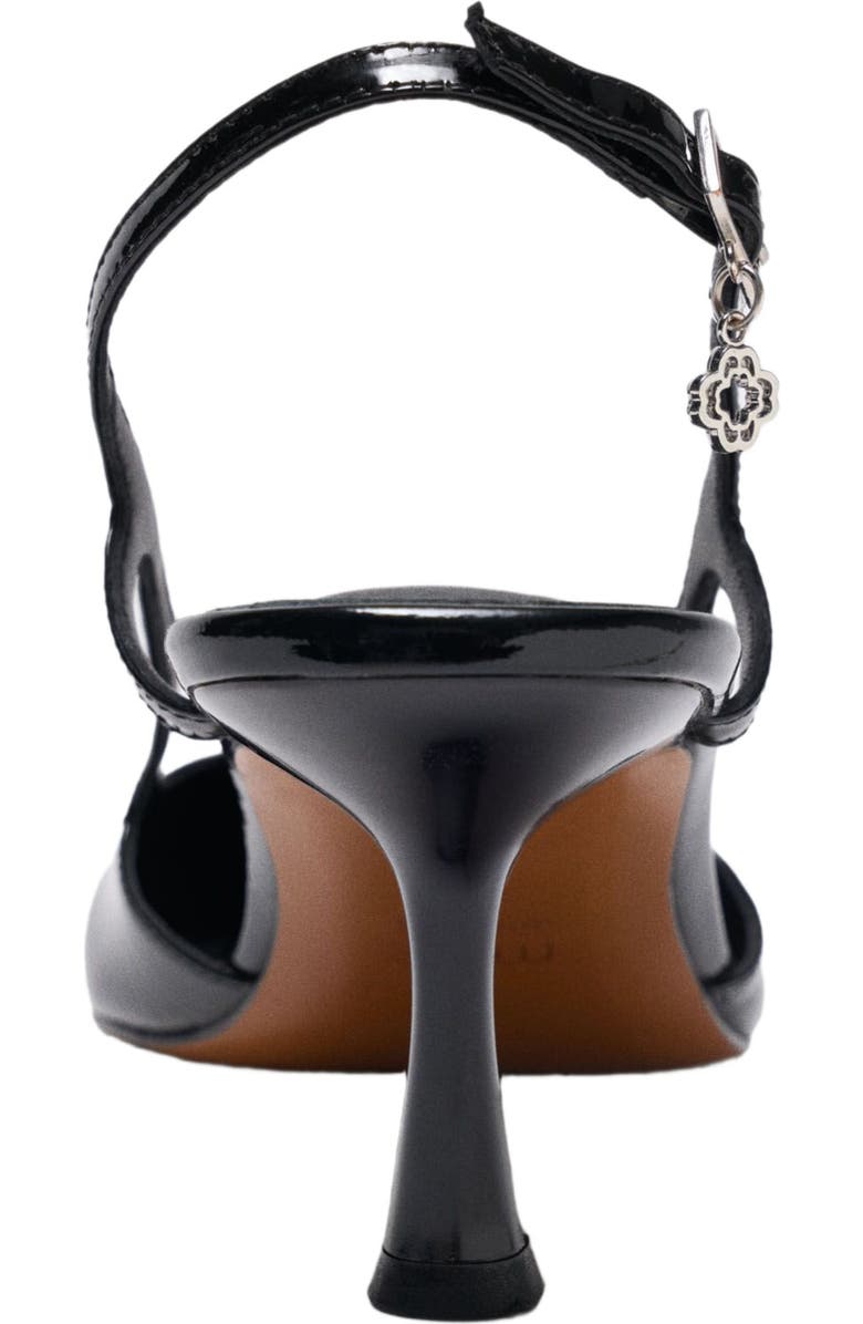 maje Patent leather slingback pumps, Alternate, color, Black