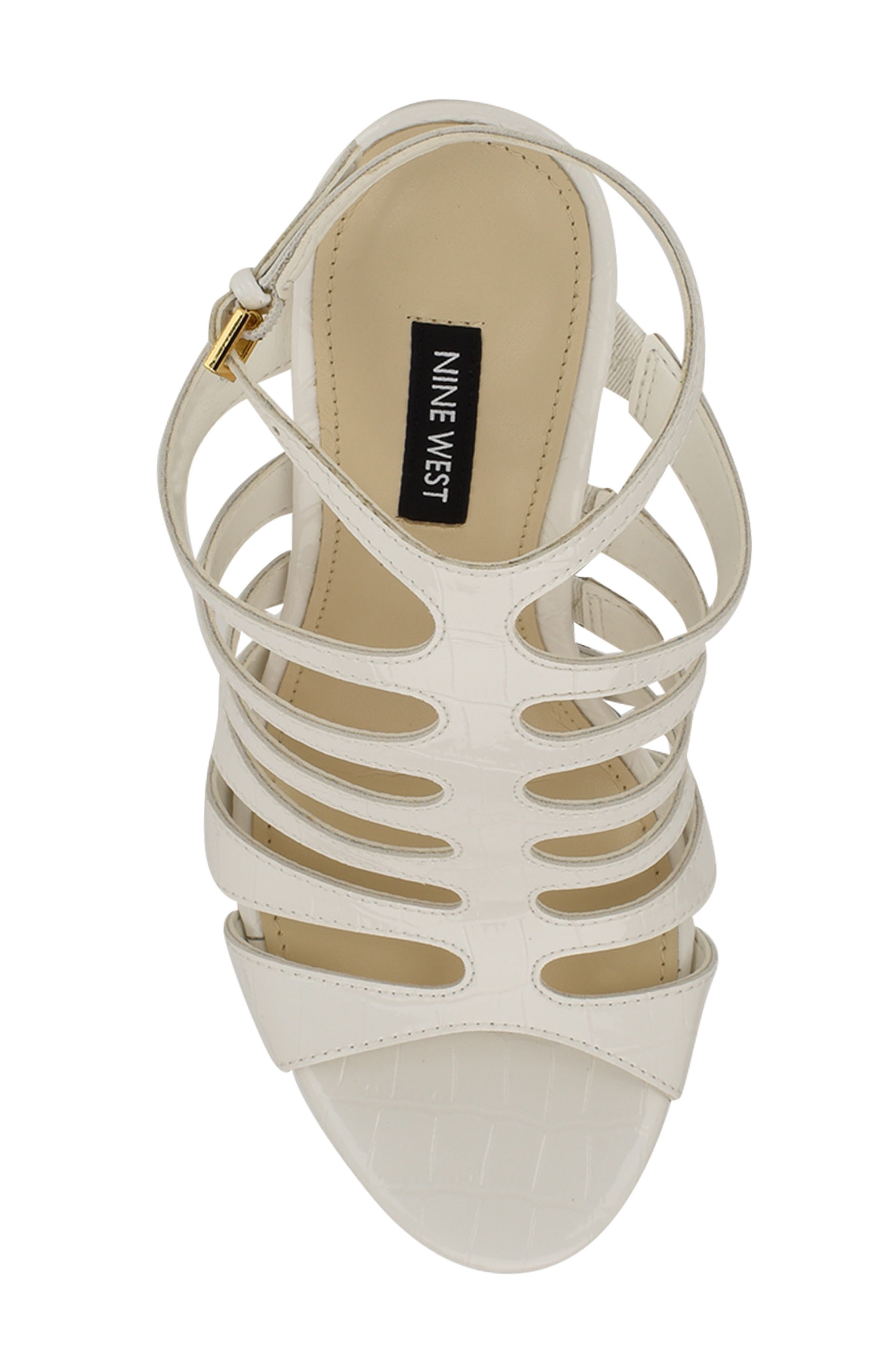 Saleen Strappy Sandal, Alternate, color, WHITE