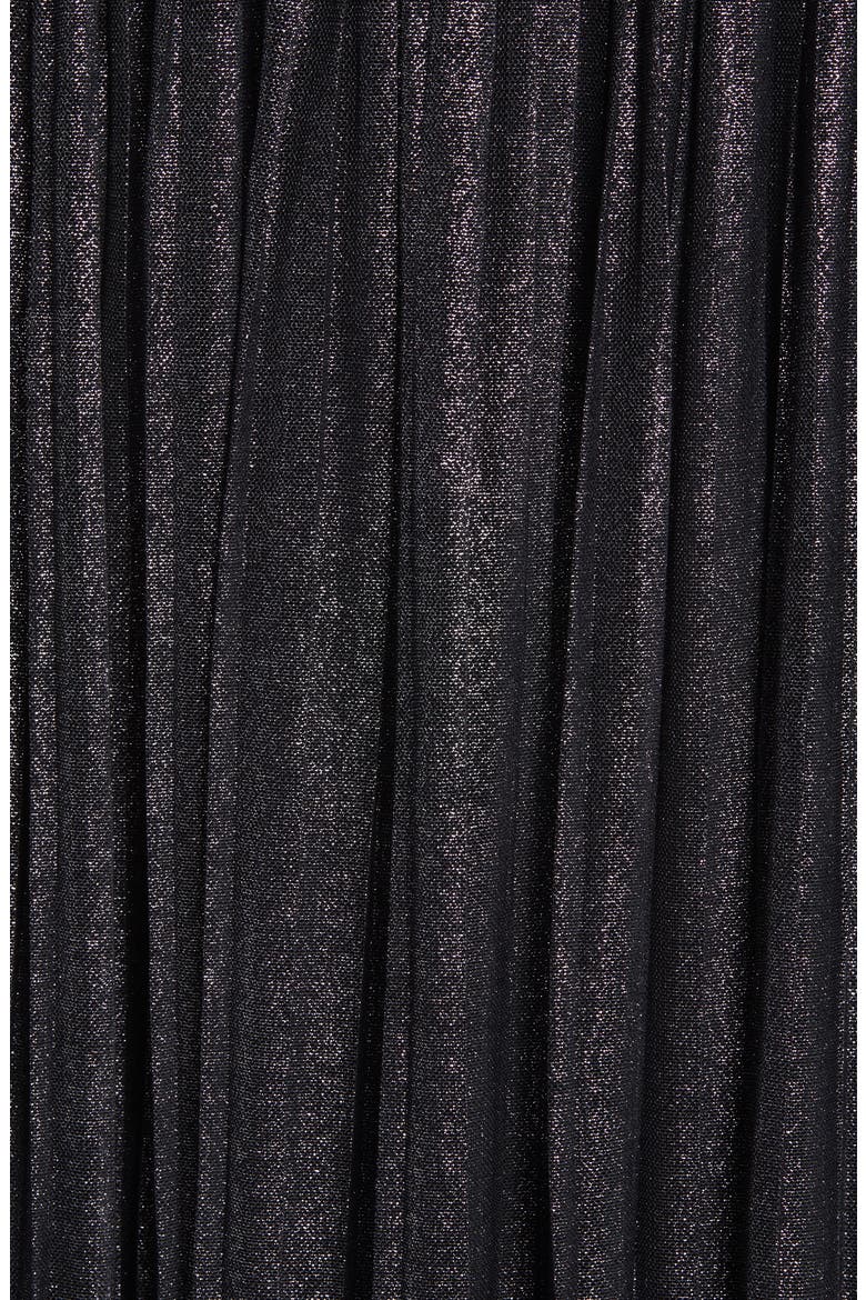 Timeless Pleated Midi Skirt, Alternate, color, BLACK SPARKLE
