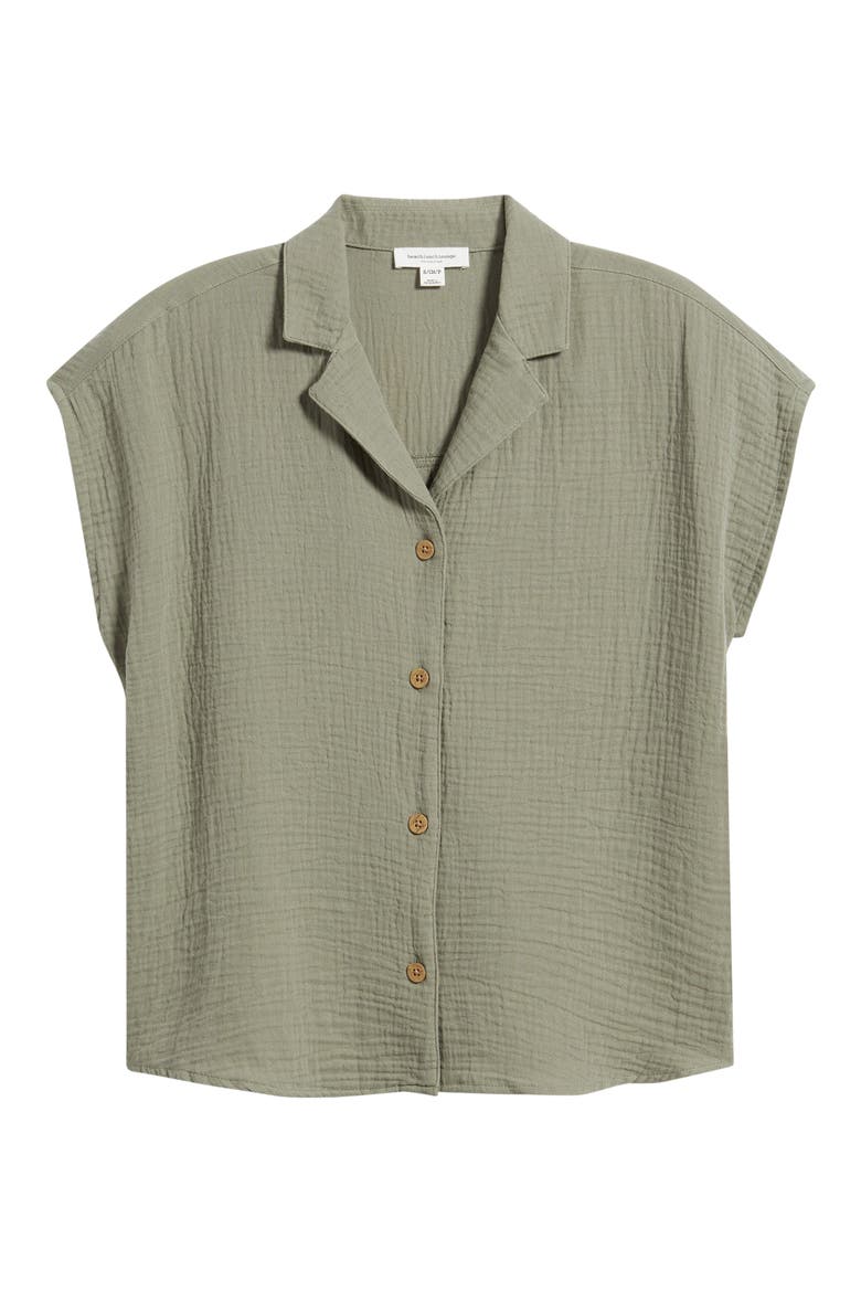 Lexi Gauze Top, Alternate, color, NEW LAUREL