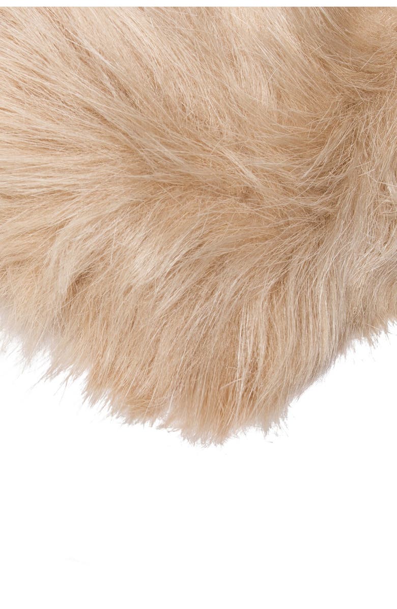LUXE Hudson Faux Sheepskin Rug/Throw - Tan, Alternate, color,