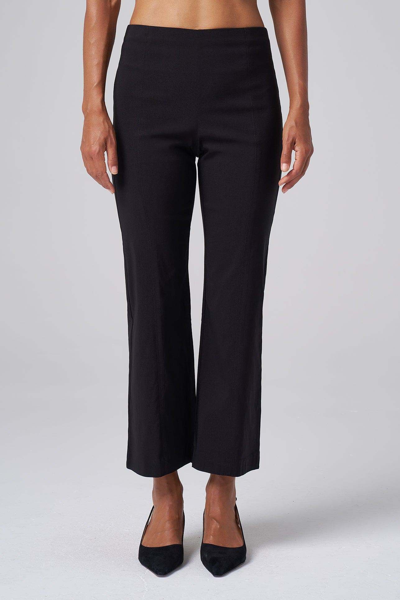 High-Rise Pull-On Stretch Kick Flare Pant