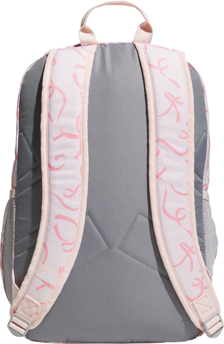 adidas Kids' Affiliate Backpack, Alternate, color, Bow Print Pink Tint