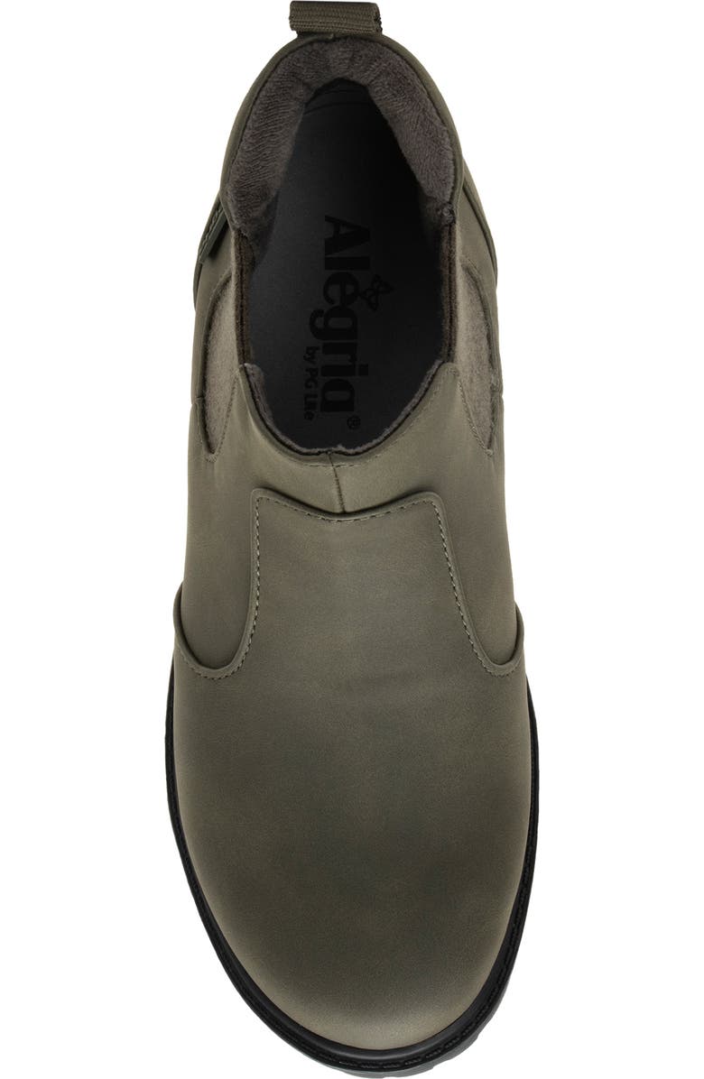 Alegria by PG Lite Rowen Waterproof Chelsea Boot, Alternate, color, Moss