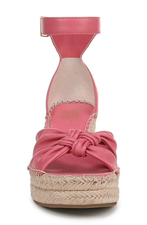 Franco Sarto Clementine Ankle Strap Platform Wedge Sandal In Pink