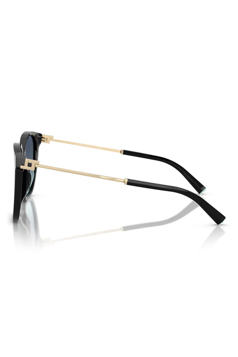 56mm Gradient Square Sunglasses, Alternate, color, BLACK / AZURE GRADIENT BLUE