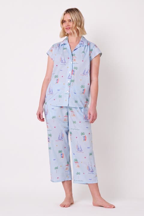 Luxe Pima Capri Print Set