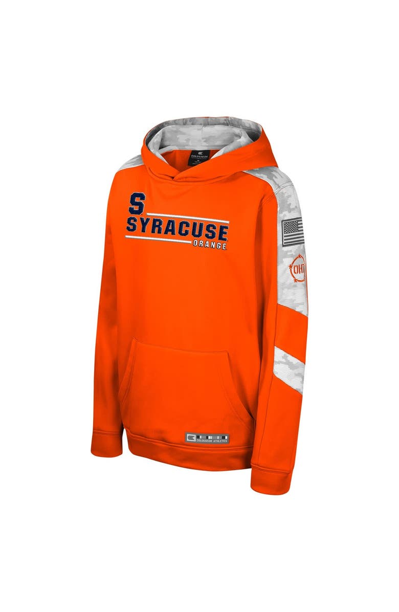 COLOSSEUM Youth Colosseum Orange Syracuse Orange OHT Military Appreciation Cyclone Digital Camo Pullover Hoodie, Alternate, color, Orange