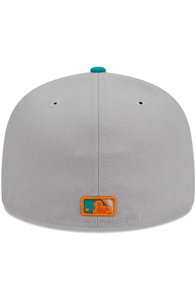 New Era Men's New Era Gray/Teal Pittsburgh Pirates  59FIFTY Fitted Hat, Alternate, color, 