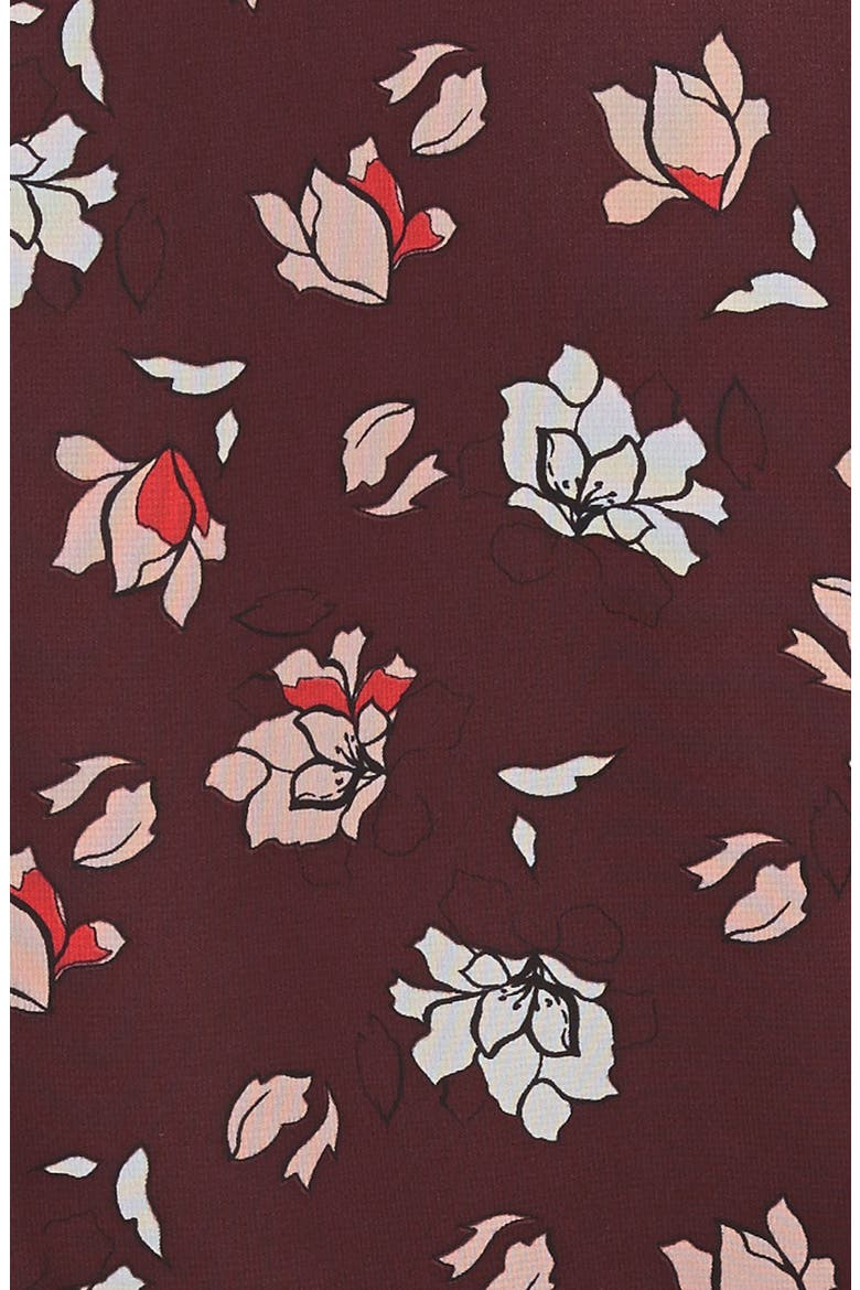 ASTR Surplice Front Romper (Nordstrom Exclusive), Alternate, color, BURGUNDY