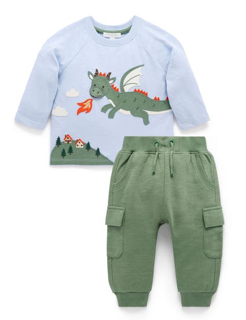 Dragon Tee & Cargo Pant Set