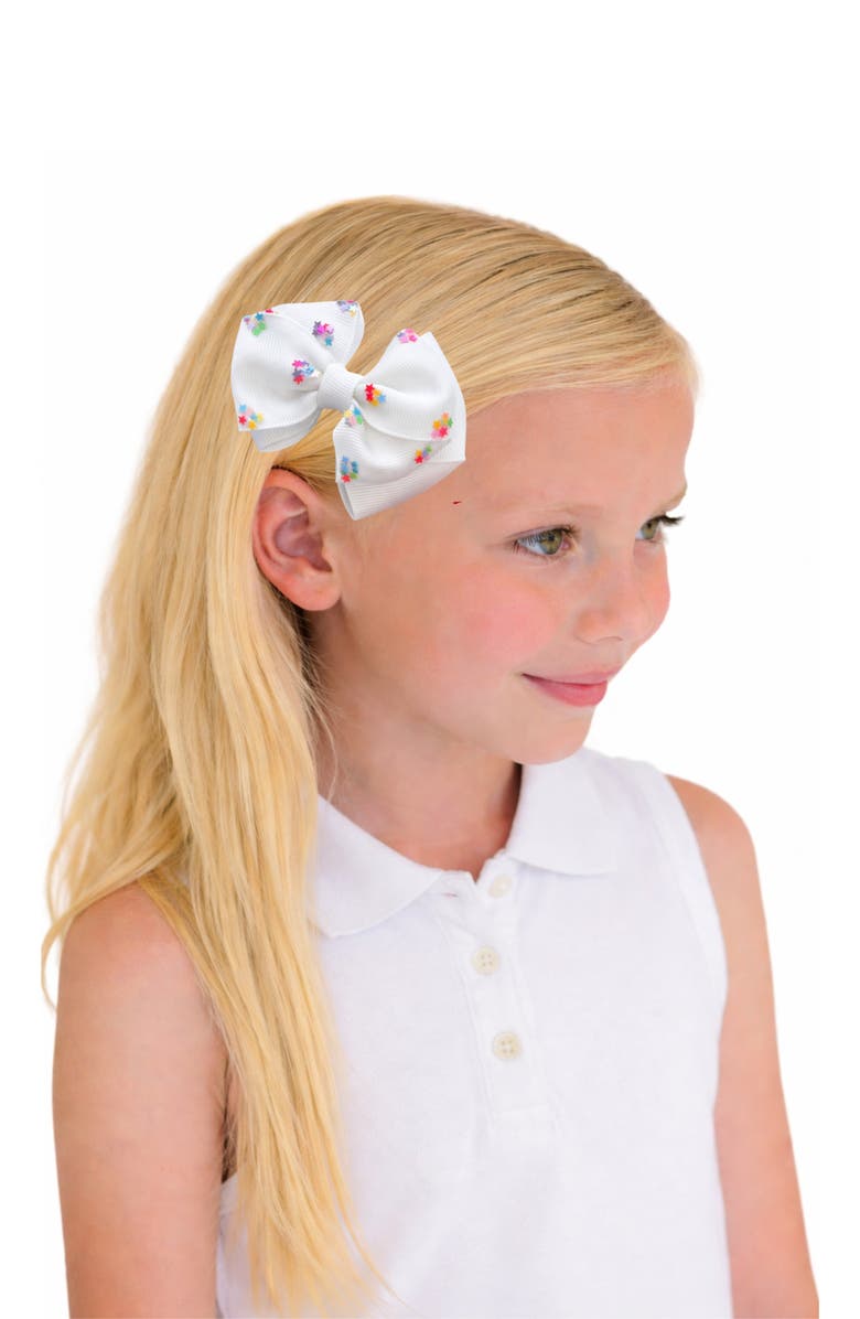 Bits & Bows Firecracker Summer Hair Bow Set, Alternate, color, Red/White/Blue