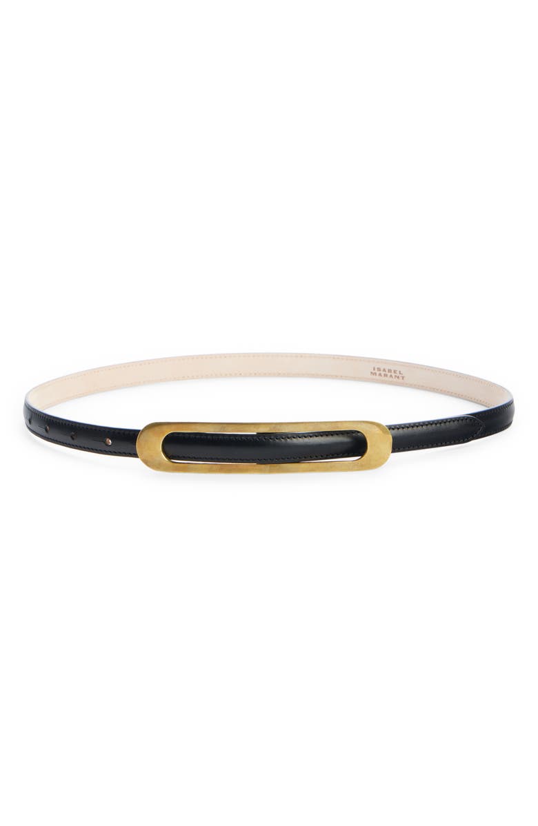 Isabel Marant Leyden Leather Belt, Main, color,