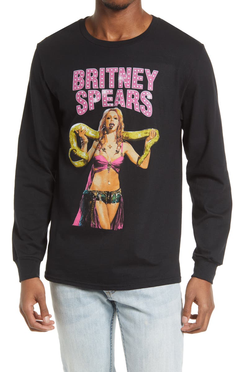THIRTY SINGLE Britney Spears Python Graphic Cotton Tee, Main, color,