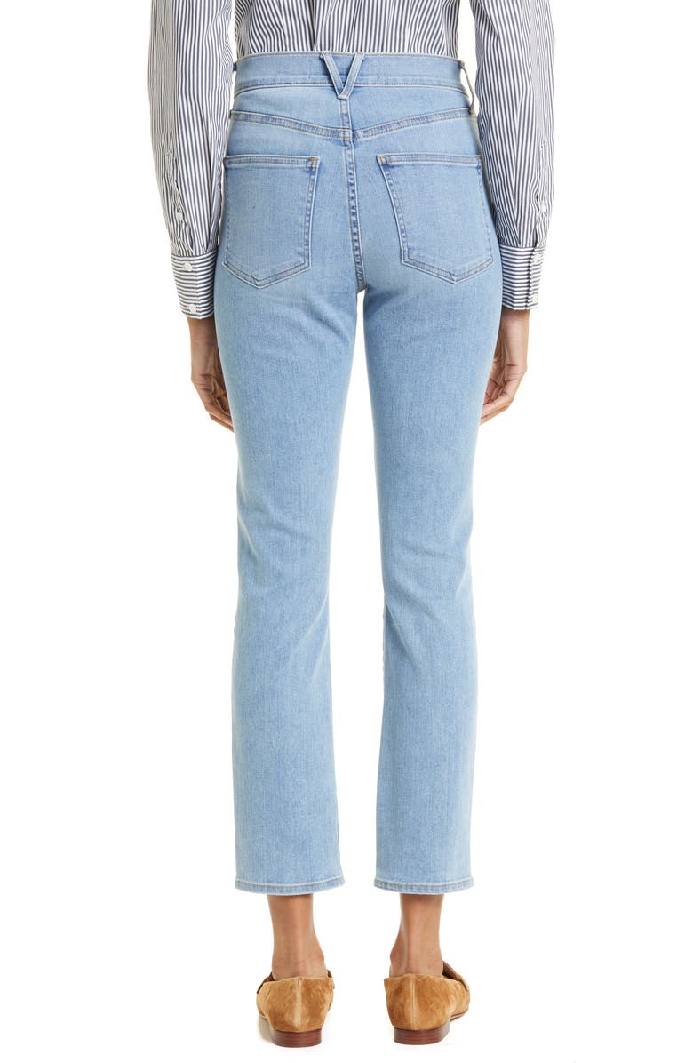 Veronica Beard Ryleigh High Waist Slim Straight Leg Jeans, Alternate, color, 