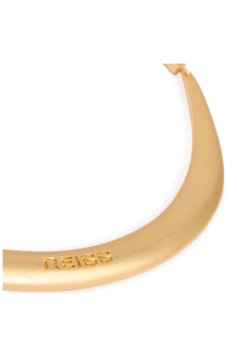 Poppy Polished Curve Collar Necklace, Alternate, color, GOLD TONE