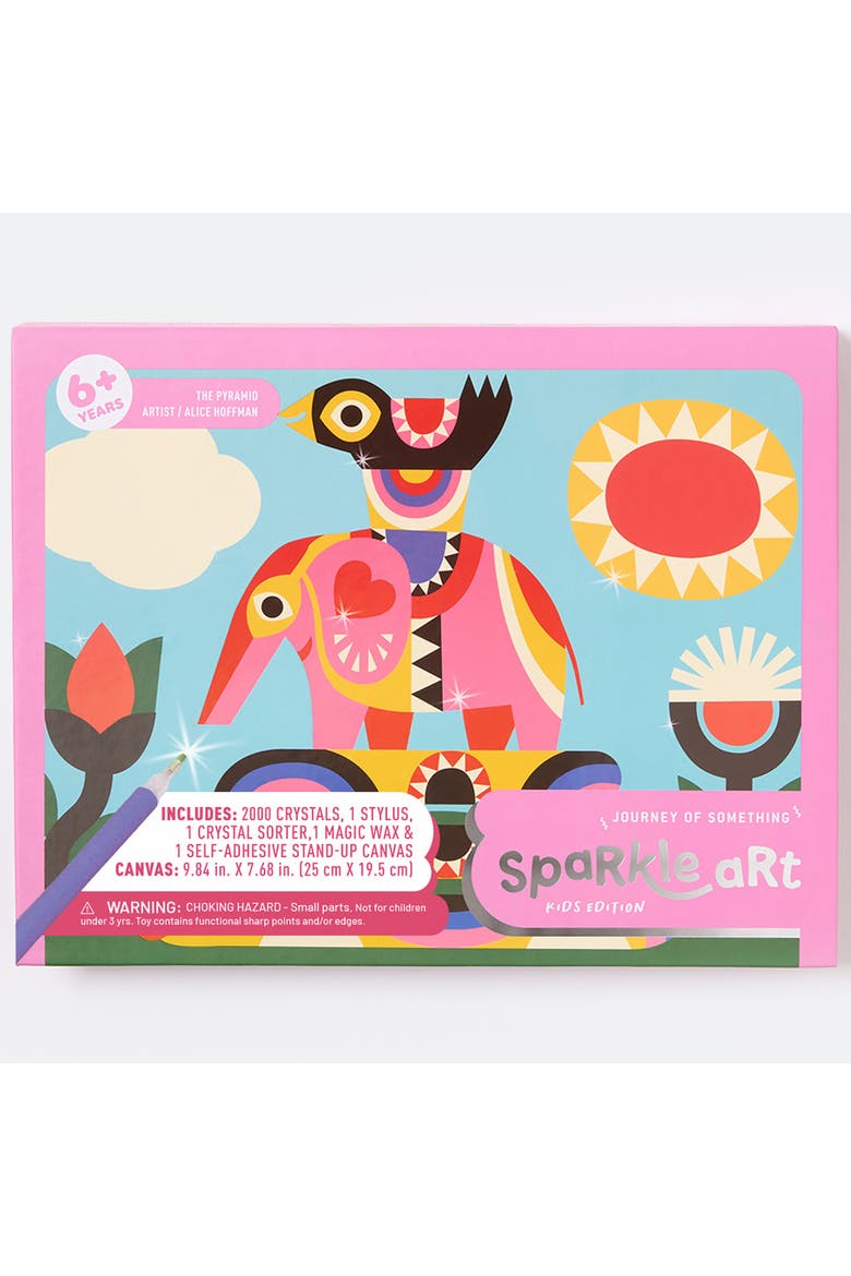 Sparkle Art, The Pyramid, DIY Bedazzled Artwork Craft Kit, Alternate, color, Multicolored
