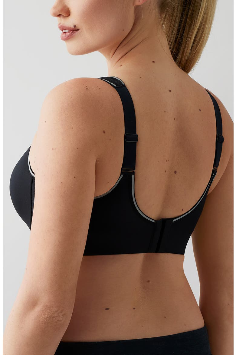 Sydney Underwire High Impact Sports Bra, Alternate, color, BLACK