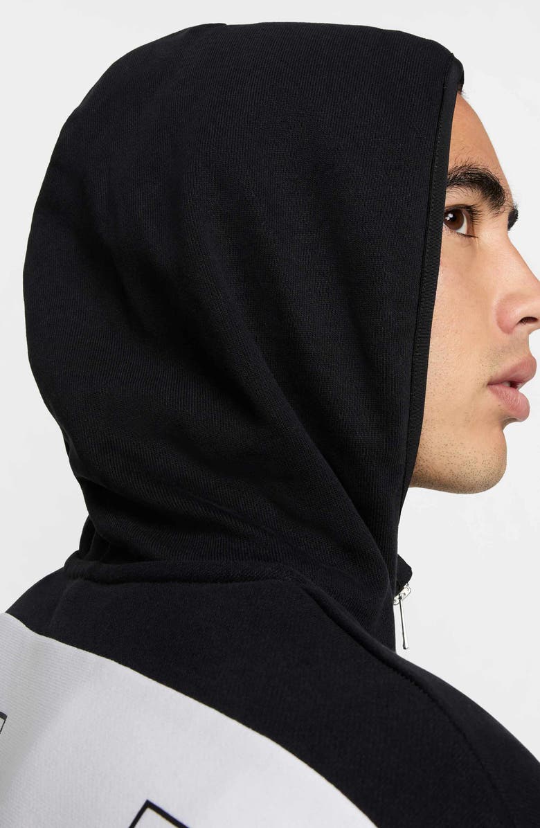 Nike Air Oversize Colorblock Fleece Zip Hoodie, Alternate, color, 