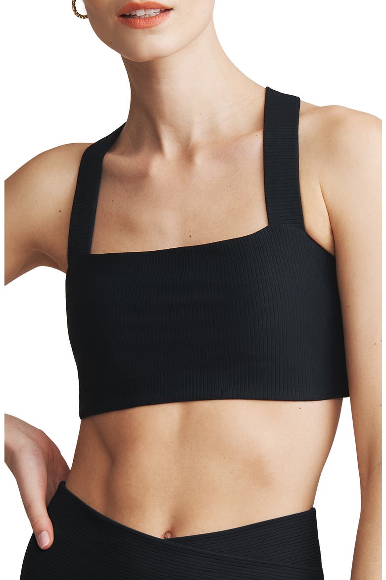 Ripple Sports Bra, Main, color, BLACK