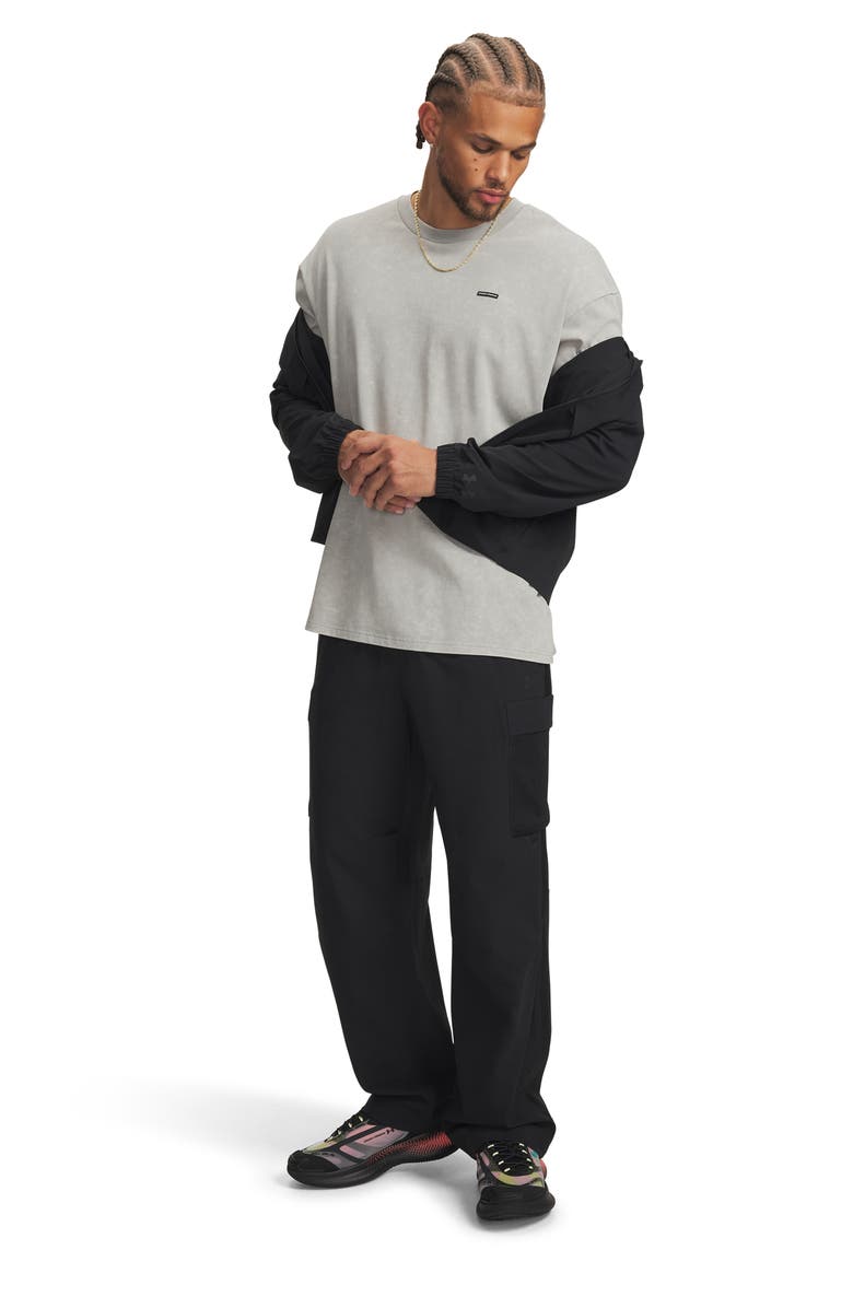 Under Armour Unstoppable Airvent Woven Cargo Pants, Alternate, color, Black