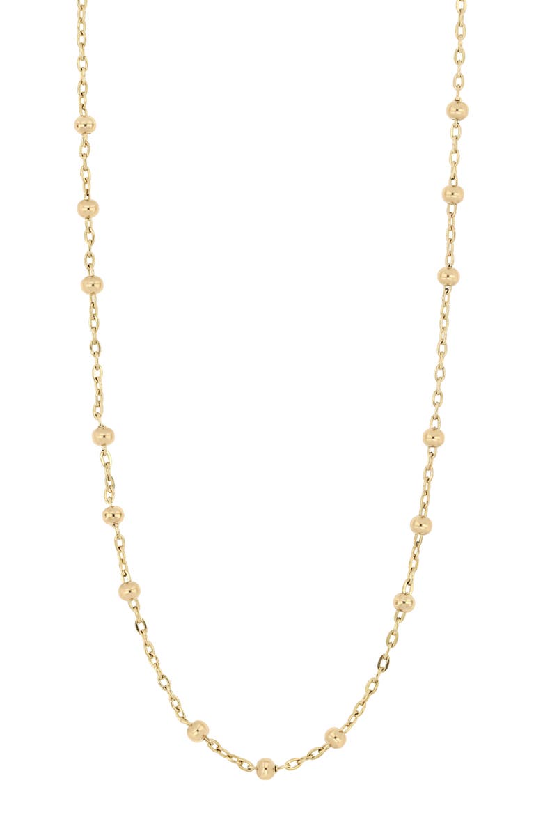 Bony Levy Mykonos 14k Gold Station Necklace, Main, color, 