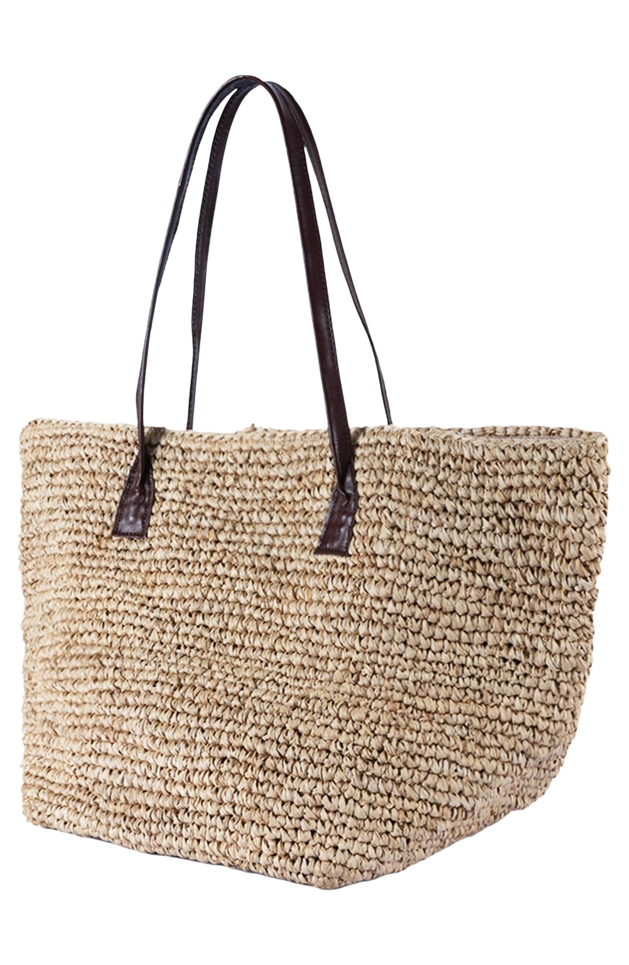 The Wade Raffia Tote, Alternate, color, NATURAL
