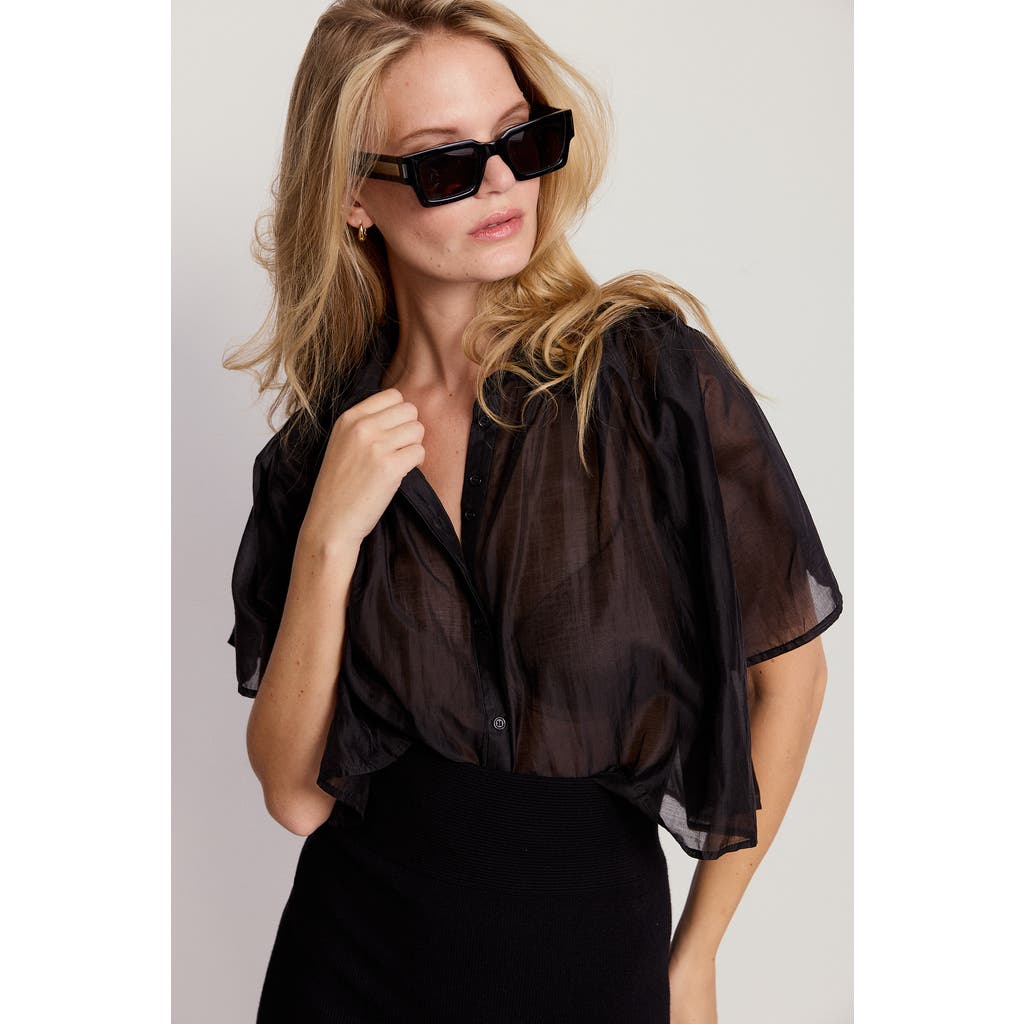 The Shirt By Rochelle Behrens The Hayden Shirt In Black