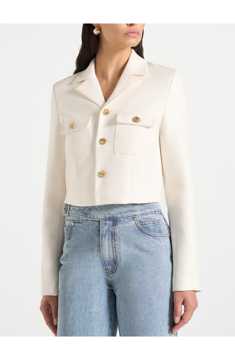 Manière De Voir Daphina Tailored Jacket, Main, color, Off White