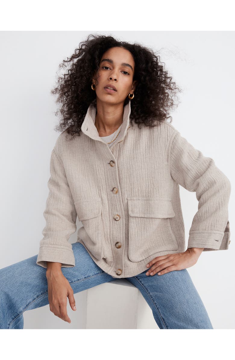 Madewell Clairmont Crop Jacket, Alternate, color,