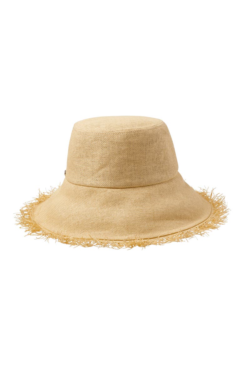 Alice Packable Straw Bucket Hat, Alternate, color, TAN