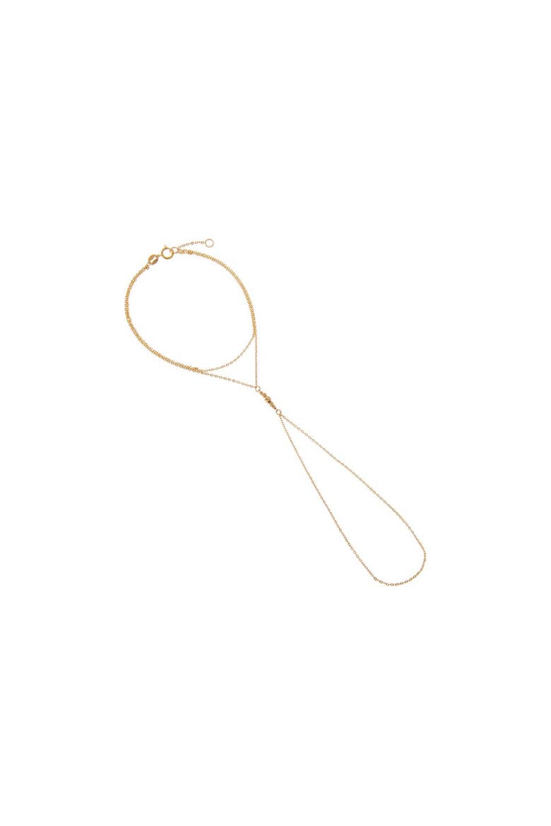 Ball Accent Cable Hand Chain 14K, Main, color, 14K Gold