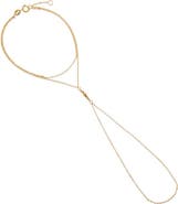 BY ADINA EDEN Ball Accent Cable Hand Chain 14K