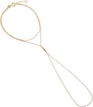 BY ADINA EDEN Ball Accent Cable Hand Chain 14K