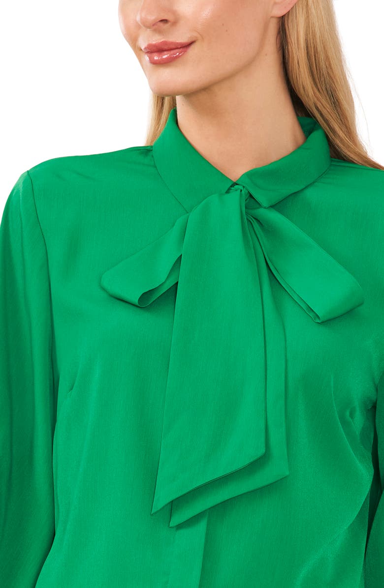 CeCe Tie Neck Blouse, Alternate, color,
