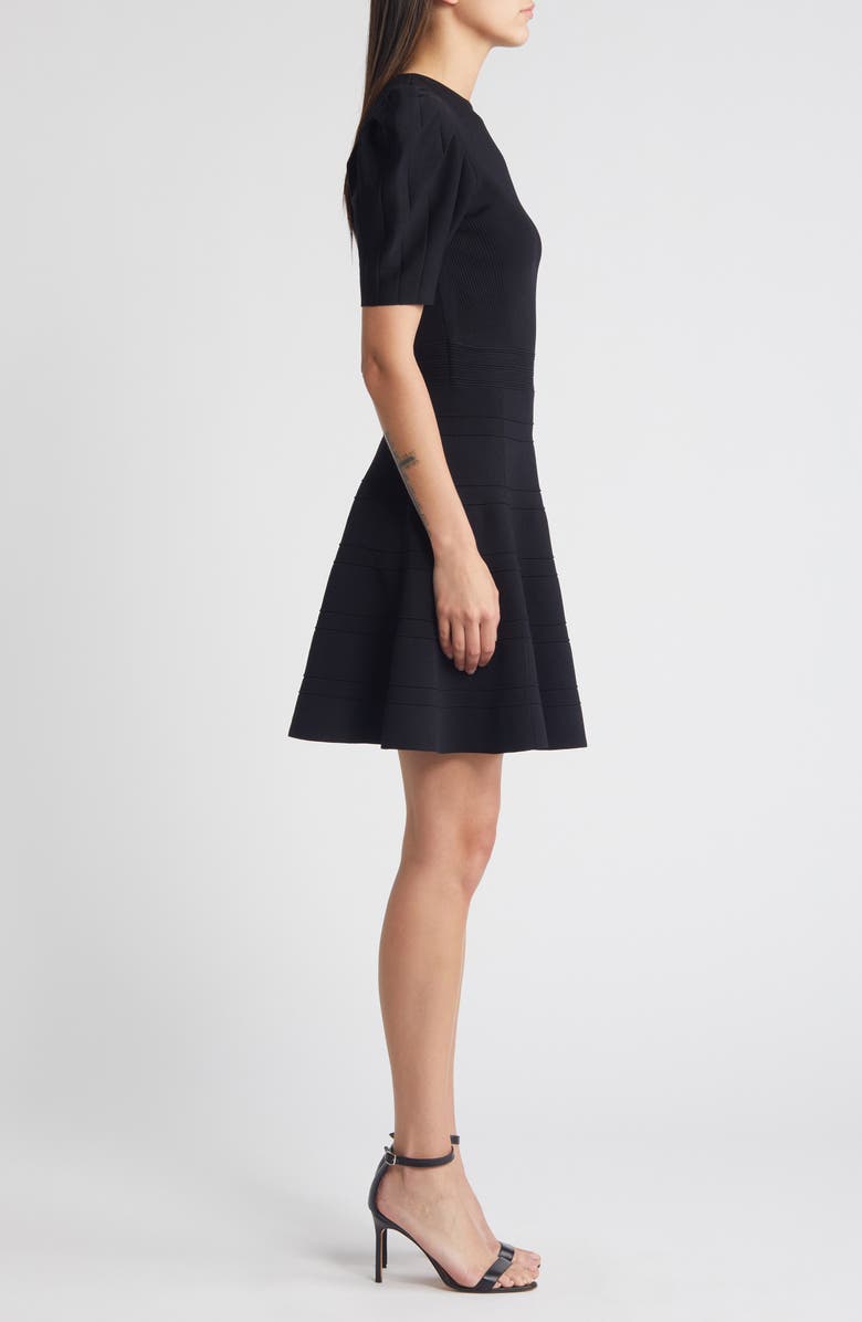 Ted Baker London Velvey Puff Sleeve Dress, Alternate, color,