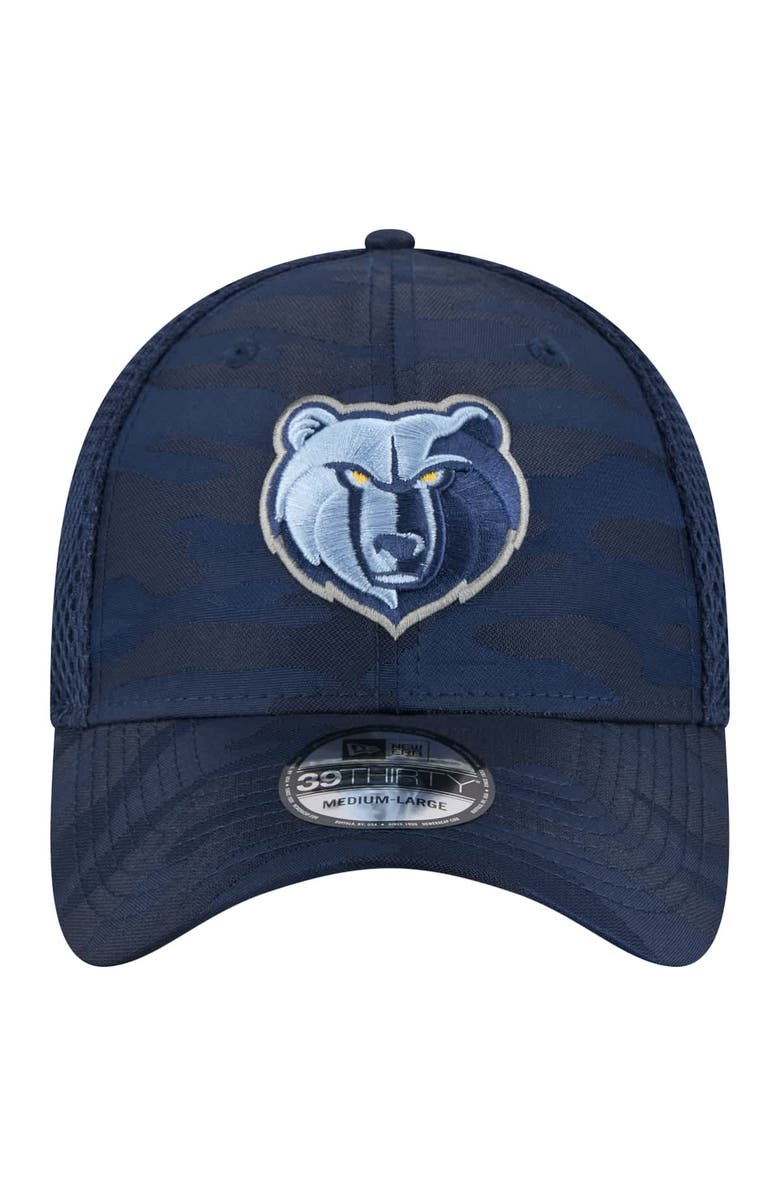 New Era Men's New Era Navy Memphis Grizzlies Subtle Camo 39THIRTY Flex Hat, Alternate, color, Navy