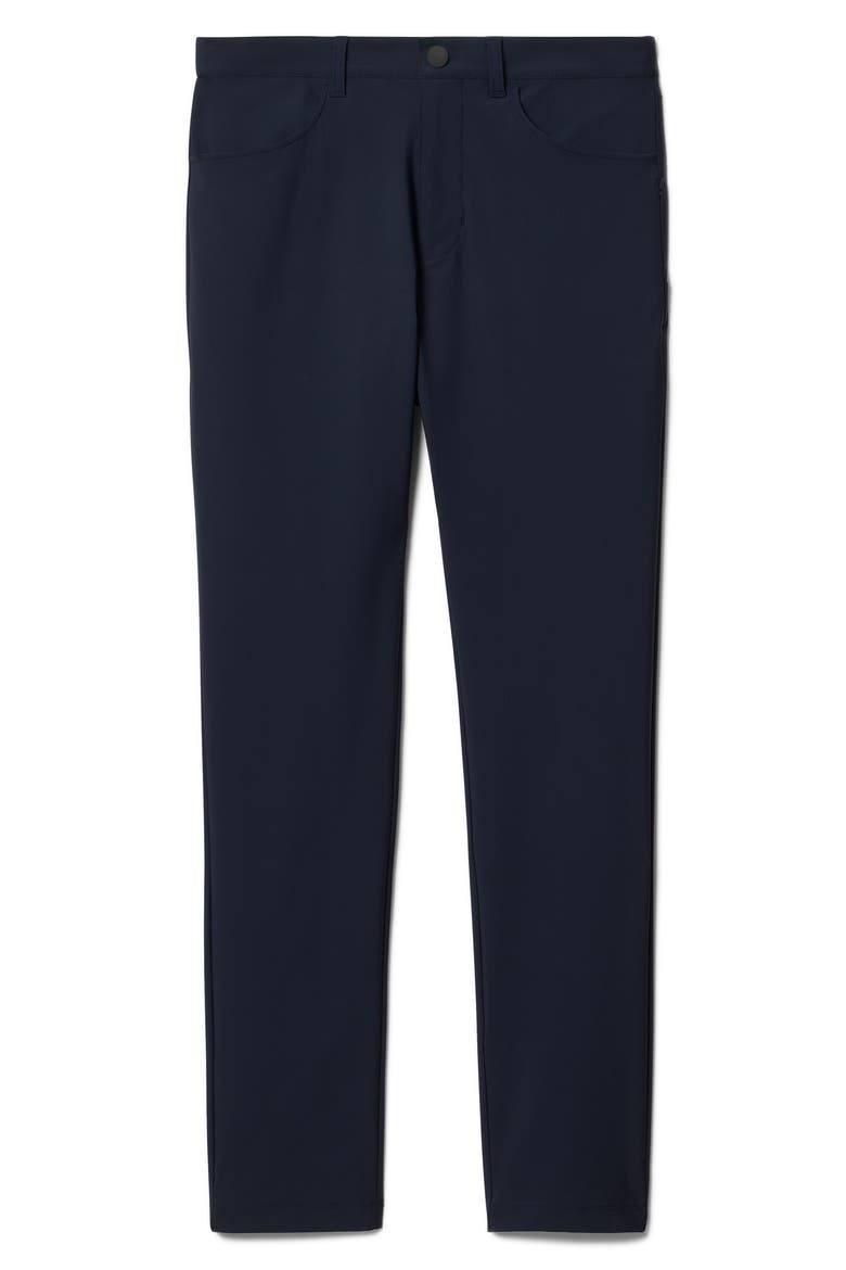 Momentum Water Repellent Flat Front Golf Pants, Alternate, color, TRUE NAVY