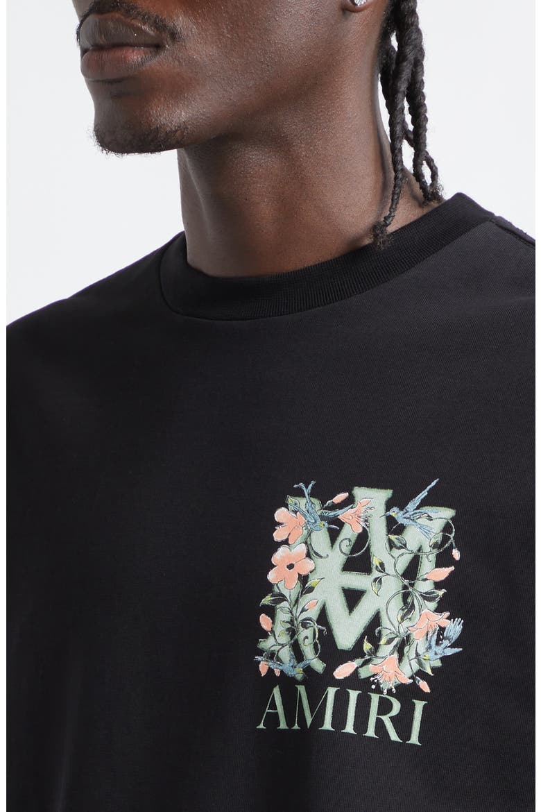MA Floral Oversize Graphic T-Shirt, Alternate, color, BLACK ARCHIVED