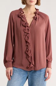 Gemma + Jane Ruffle Long Sleeve Top