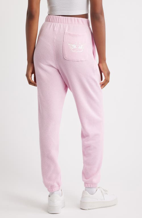 Boys Lie Georgia Rules V2 Mac Slim Thermal Sweatpants In Pink