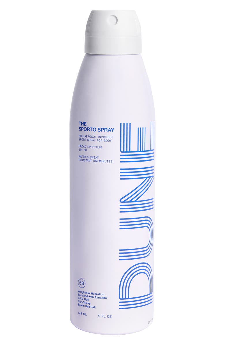 DUNE Suncare The Sporto Spray Invisible Sunscreen Spray Broad Spectrum 50, Main, color, 