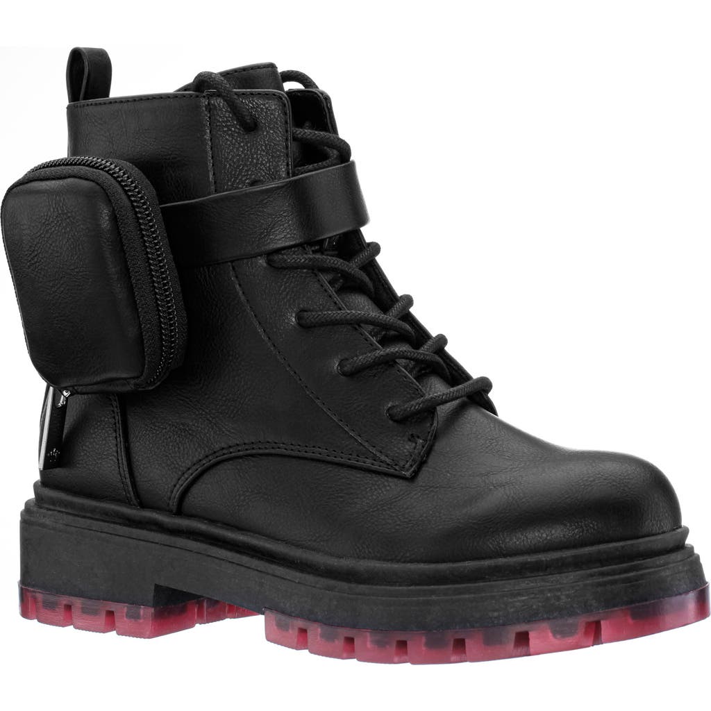 Nina Kids' Milly Combat Boot In Black