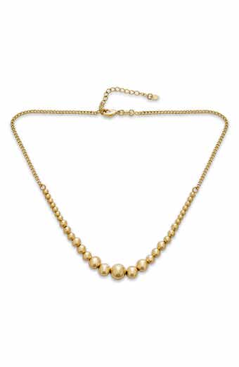Graduated Ball Choker Necklace