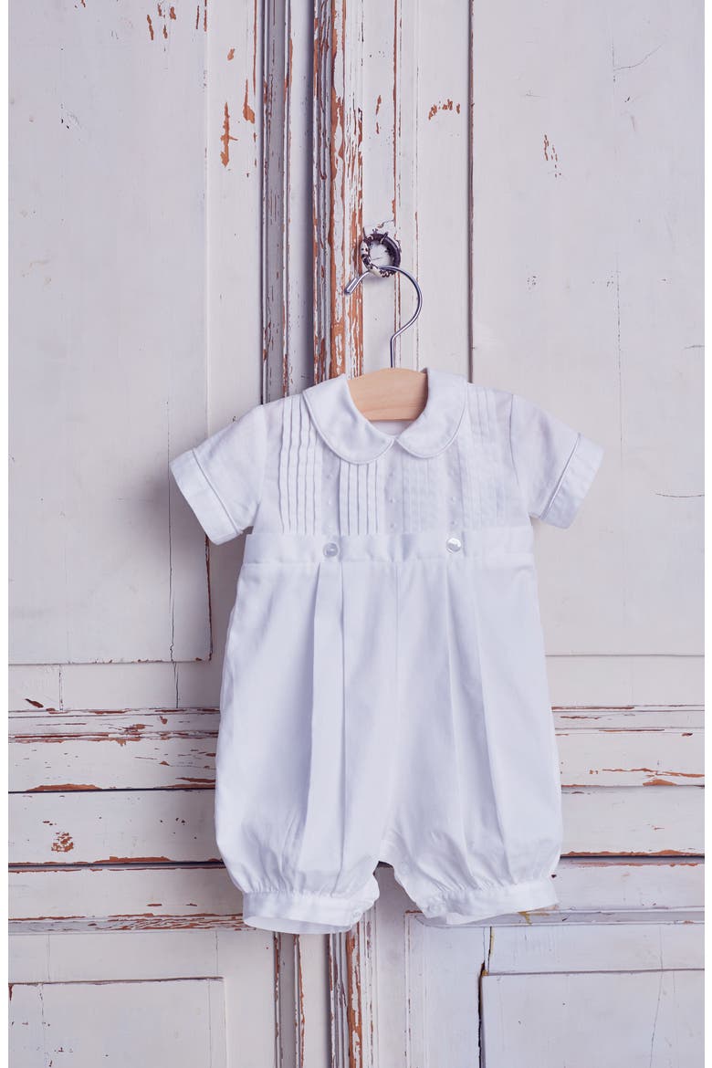 Alexander Collared Romper, Alternate, color, WHITE