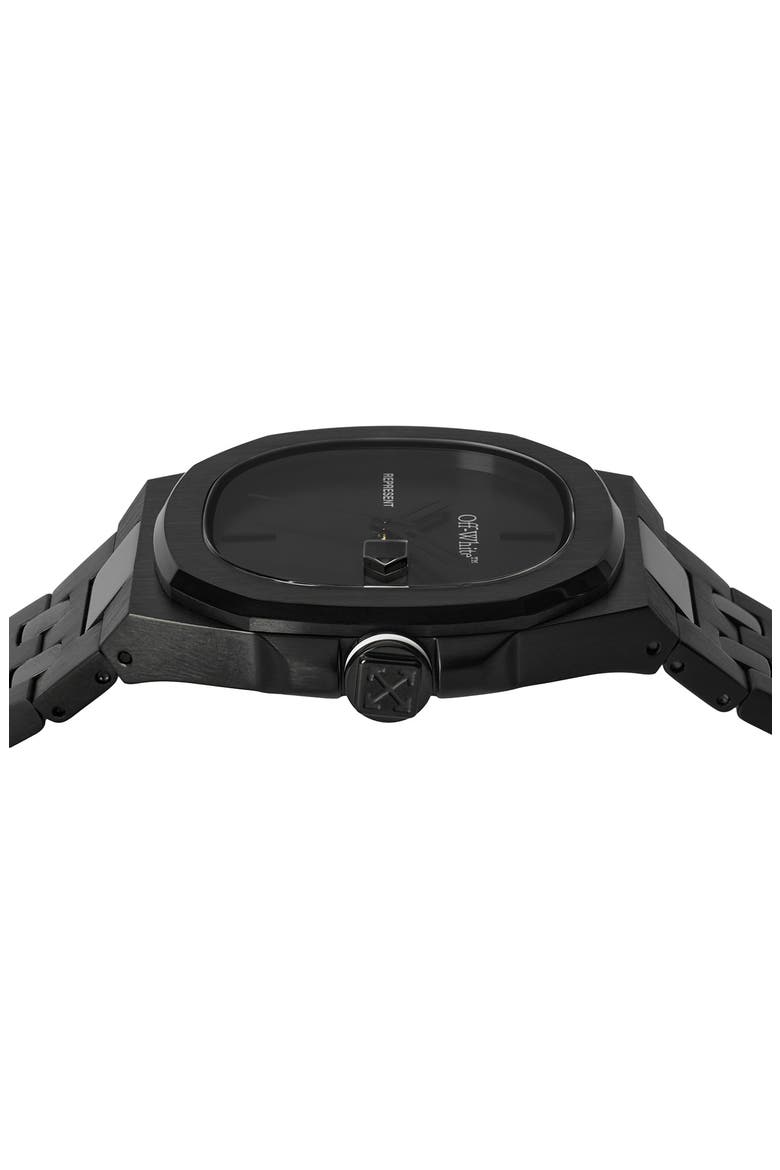 Object Japanese Quartz Bracelet Watch, 39mm, Alternate, color, IP BLACK