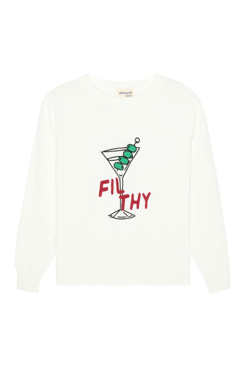 Riley Crewneck Sweater - Filthy, Main, color, Ivory