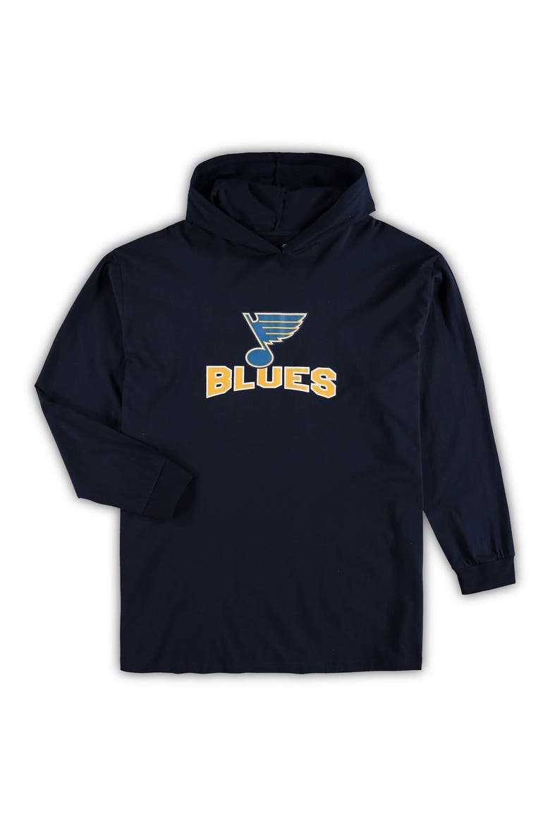 Men's Concepts Sport Navy St. Louis Blues Big & Tall Pullover Hoodie & Joggers Sleep Set, Alternate, color, Navy